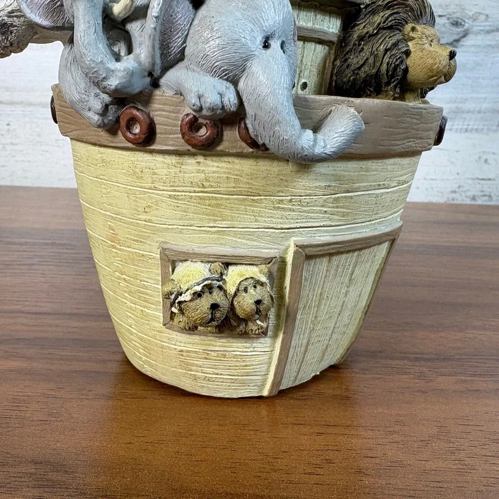 Moses Noah's Ark Nursery Lamp Resin Kids Room Decor 2007  12
